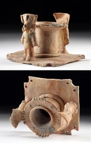 Jamacoaque Pottery Vessel w/ Human Figures