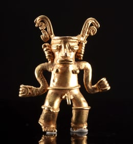 Fine Panama Veraguas Gold Shaman Pendant