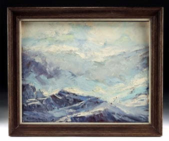 Robert Charles Gruppe Painting - "Turbulent Sea" (1968)