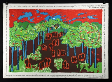 Faith Ringgold "Under a Blood Red Sky #7" (2006)