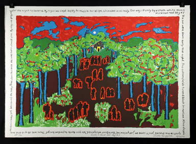 Faith Ringgold "Under a Blood Red Sky #7" (2006) (1 of 2)
