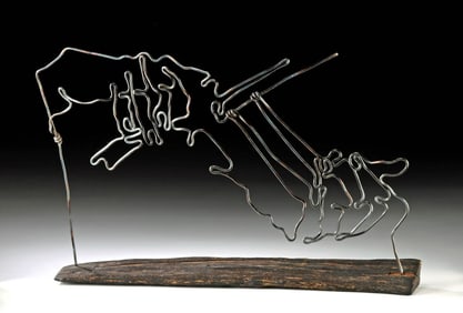 Alena Vavilina Mixed Media Sculpture  - "Jazz"