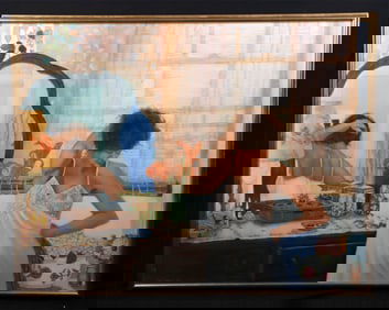 Lane Palmisano Painting - "Portrait of a Sister" (1987)