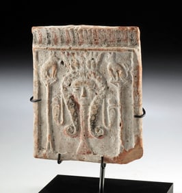 Egyptian Late Dynastic Painted Pectoral w/ Hathor