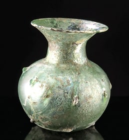 Beautifully Iridescent Roman Glass Perfume Jar