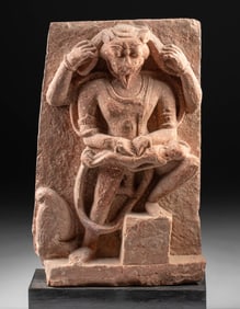 10th C. Indian Sandstone Relief / Stele of Narasimha