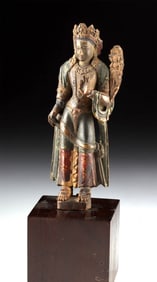 Early Nepalese Hindu-Buddhist Deity Figure (Tara)