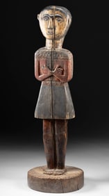 Large Taiwanese Paiwan Wood Ancestor Figural Carving