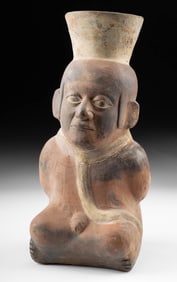 Moche Pottery Bound Prisoner Vessel