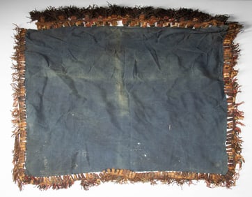 Early Nazca Textile w/ Trophy Head & Muneca Fringe