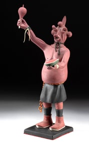 Large Hopi Mudhead Kachina Doll by Walter Howato