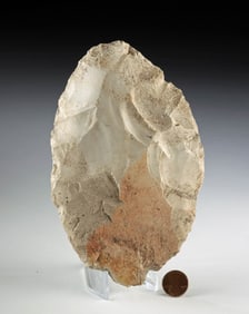 Large Archaic Native American Chert Stone Cutting Tool