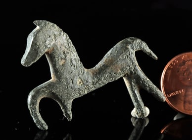 Ancient Celtic Bronze Horse Votive Offering to Epona