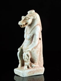 Egyptian Late Dynastic Faience Tawaret Amulet, TL Tested