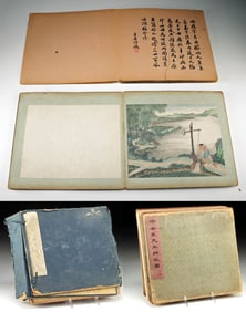 Qing Dynasty Watercolor Album “Pictures of Farming and Weaving”