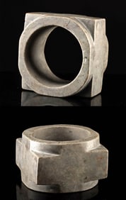 Chinese Liangzhu Ritual Stone Cong, Ancient Tooling