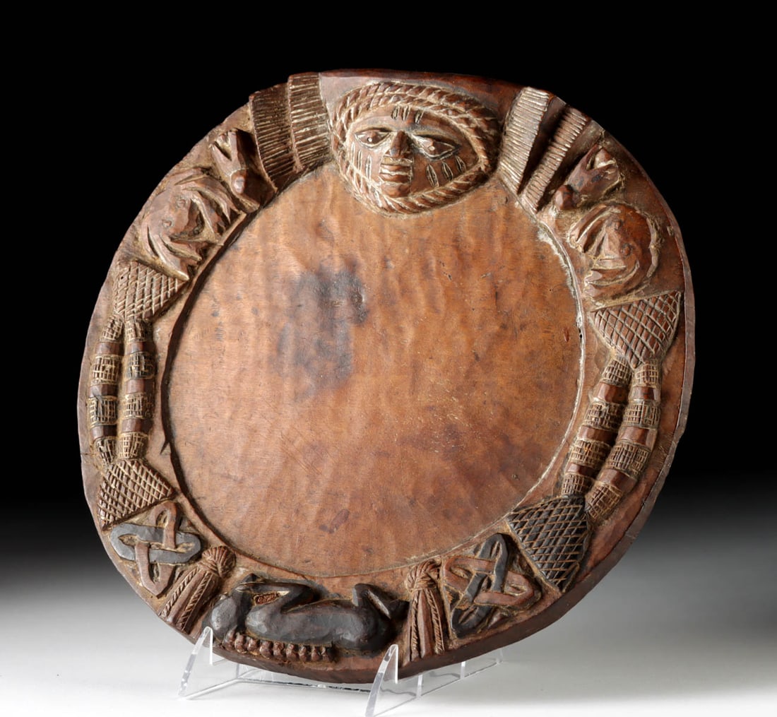 African Yoruba Wooden Divination Tray, Opon Ifa (1 of 3)