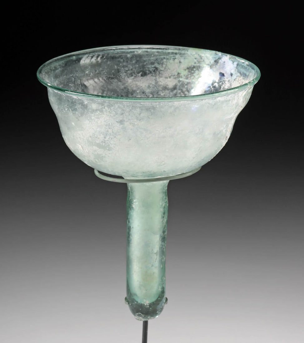 Rare 5th C. Byzantine Glass Polycandelon Lamp (1 of 3)