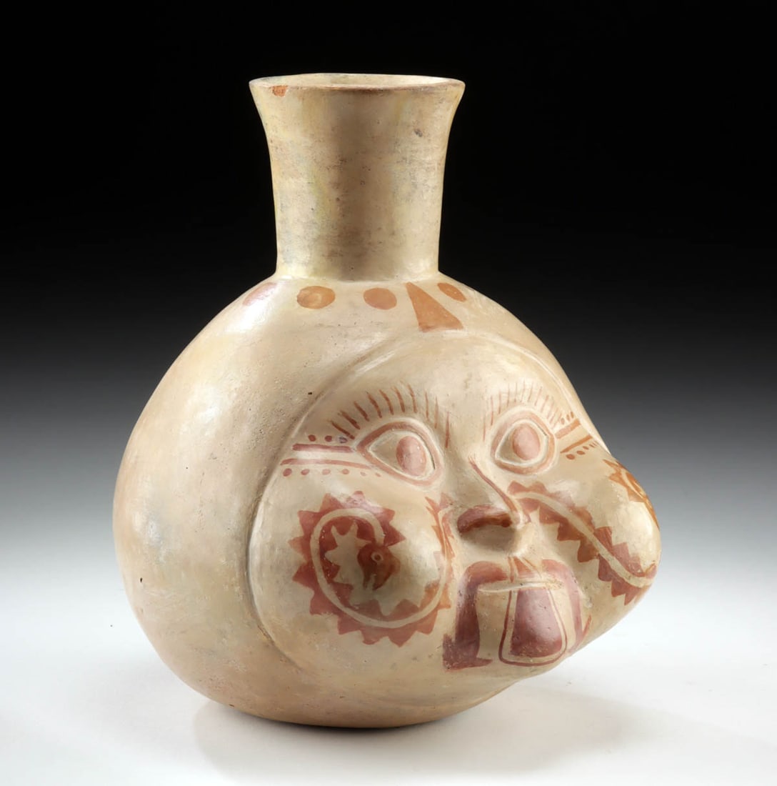 Moche / Salinar Pottery Vessel of Wind God (1 of 4)