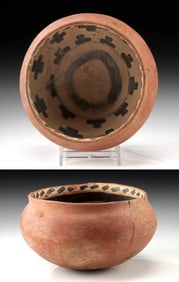 Anasazi Salado Gila Polychrome Black-on-White Bowl