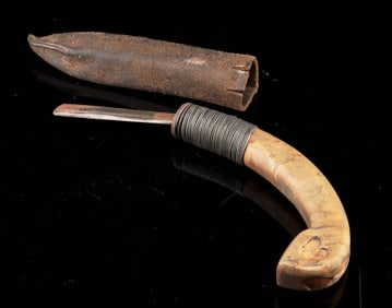 Native American Woodworking Mocotaugan Crooked Knife