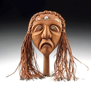 Salish Wood Double Sided Rattle - David Marston