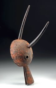Rare Nigerian Wood Atelope Mask of the Mangam Society
