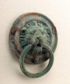 Lion-Head Bronze Handle from Roman Antiquity