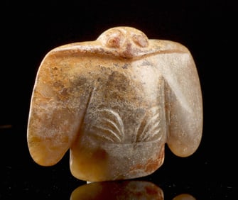 Chinese Hongshan Stone Avian Pendant