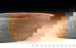 Medieval Persian Terracotta Bowl, Mold Made