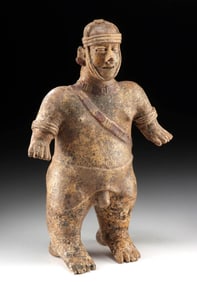 Jalisco El Arenal Pottery Standing Ithyphallic Warrior