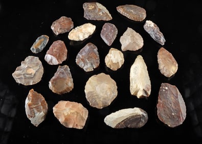 20 Prehistoric Moroccan Acheulean Stone Tools