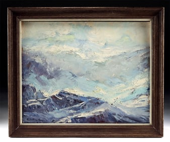 Robert Charles Gruppe Painting - "Turbulent Sea" (1968)