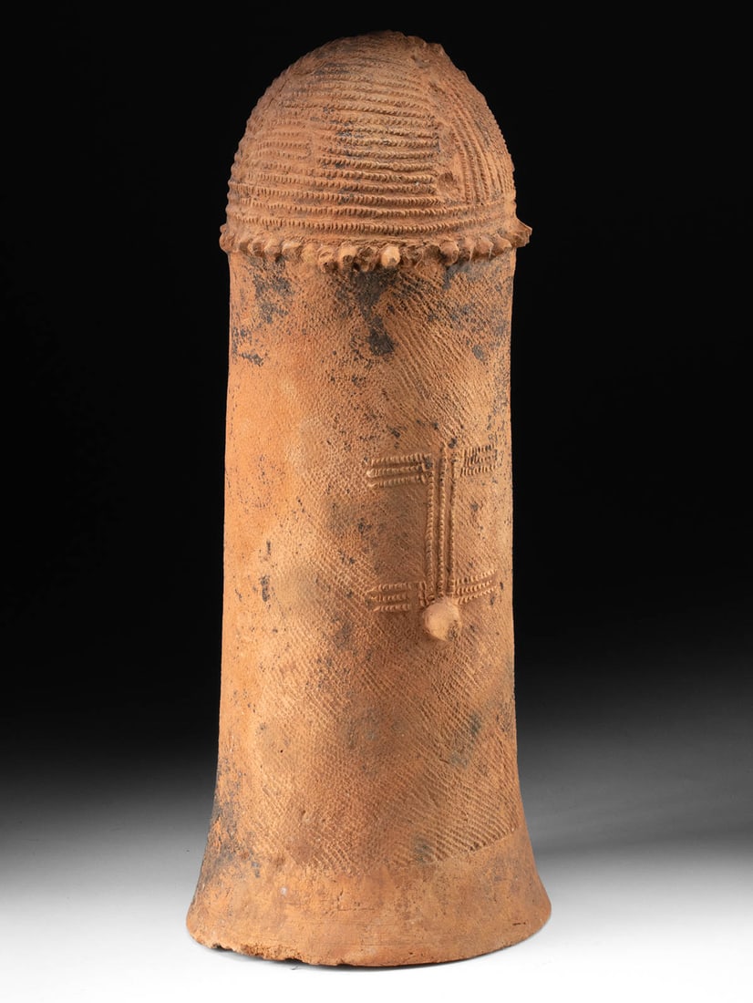 Monumental Ancient Bura Phallic Funerary Vessel (1 of 3)