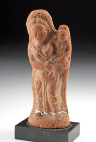 Alexandrian Terracotta Standing Isis and Horus