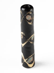 Ancient Phoenician / Roman Cylindrical Glass Bead