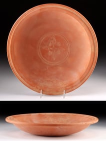 Roman North African Stamped Plate w/ Palmettes