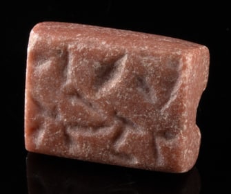 Mesopotamian Stone Stamp Seal, Examined W. G. Lambert