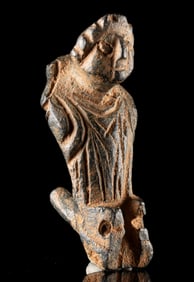 Byzantine Bronze Figural Handle / Attachment