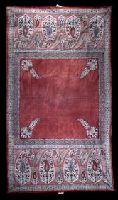 1900s Persian Textile Woodblock Kalamkari / Palampore