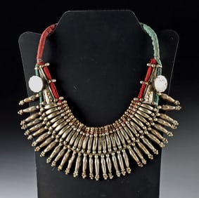 Nepalese Kanthshri Necklace w/ Anna Coins