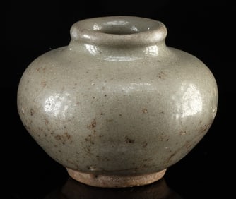Miniature Chinese Song / Ming Celadon Pottery Jar