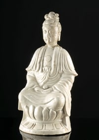 Chinese Blanc d' Chin Seated Buddha
