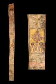 19th C. Ethiopian Coptic Vellum Magic Healing Scroll