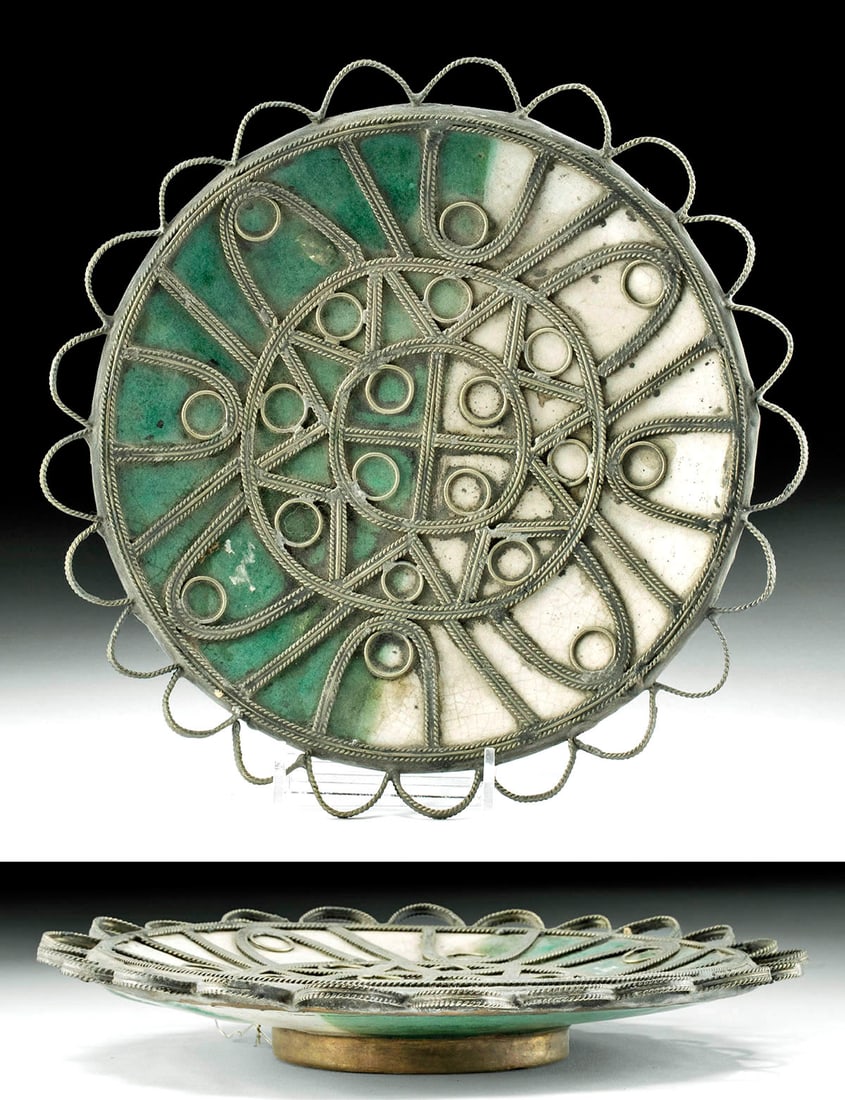 19th C. Moroccan Berber Pottery Dish, ex-Museum (1 of 6)