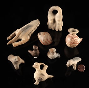 Miniature Assorted Ecuadoran Pottery (9 pcs)