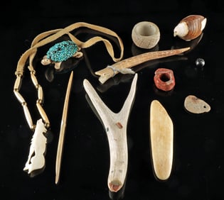Native American Artifacts & Curios (Antler, Bone)