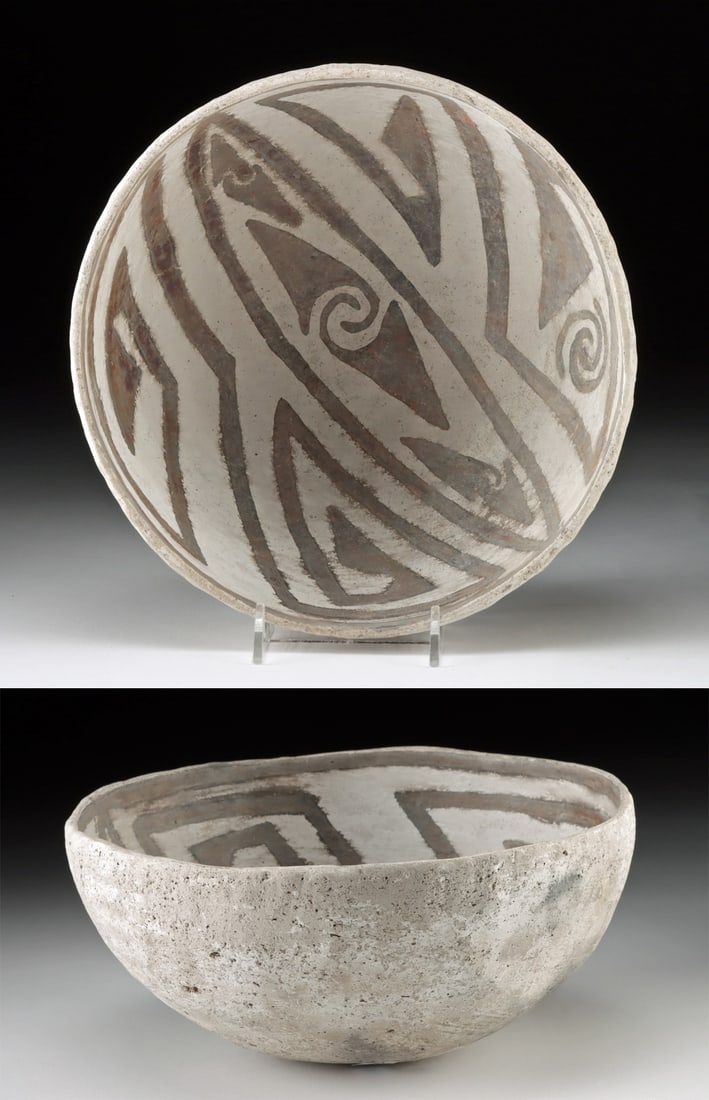 Prehistoric Anasazi Chaco Canyon Black on White Bowl (1 of 3)
