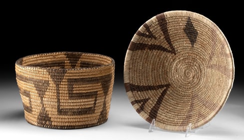Native American Pima & African Woven Baskets