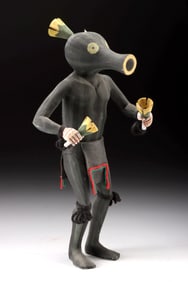 Large Hopi Carved Wood Patung Squash Kachina